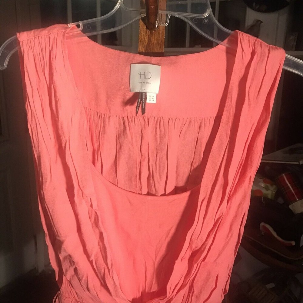 Anthropologie HD In Paris Blouse US 2 Peach Orange